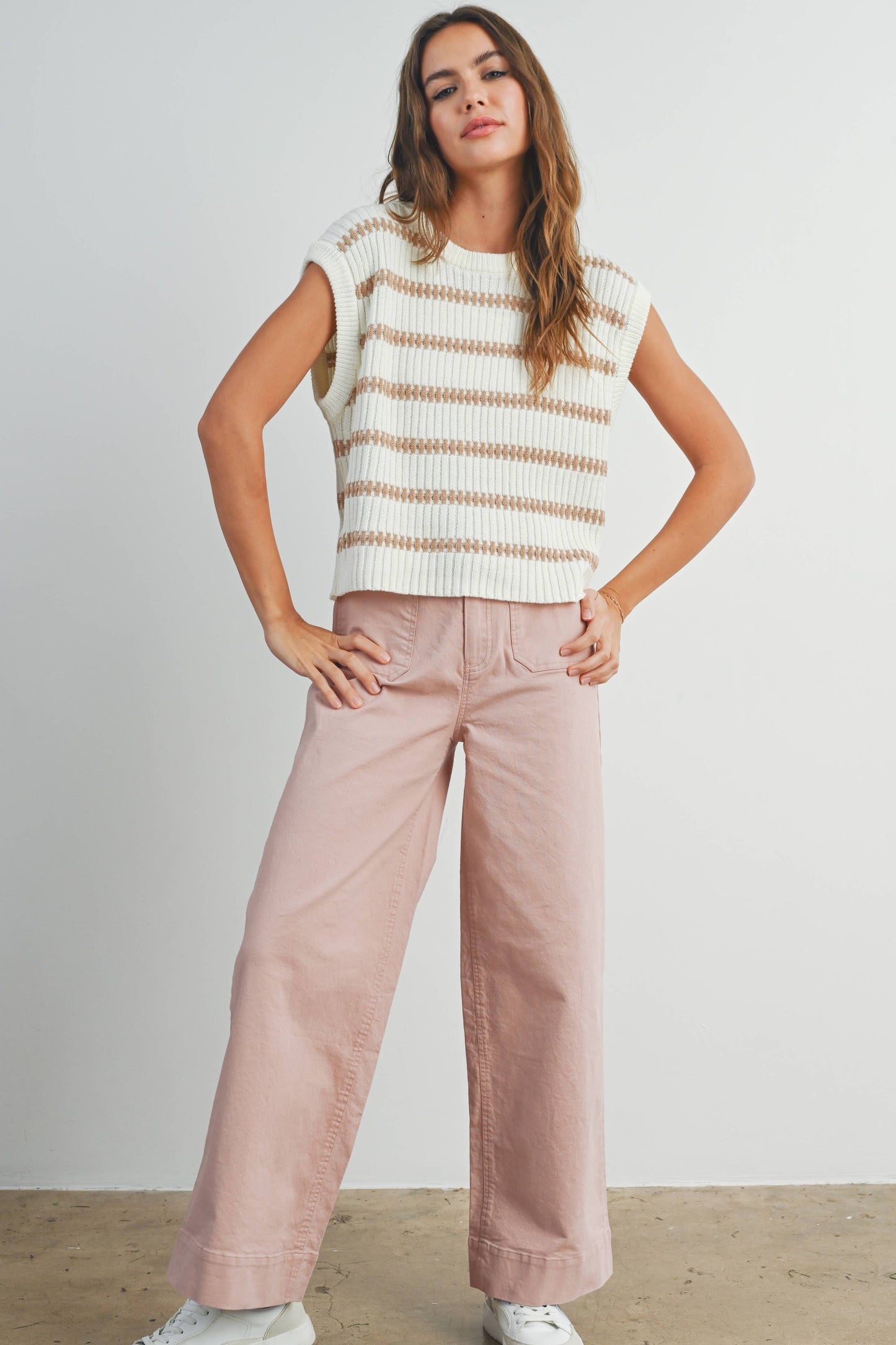 The Sienna Striped Knit Tank