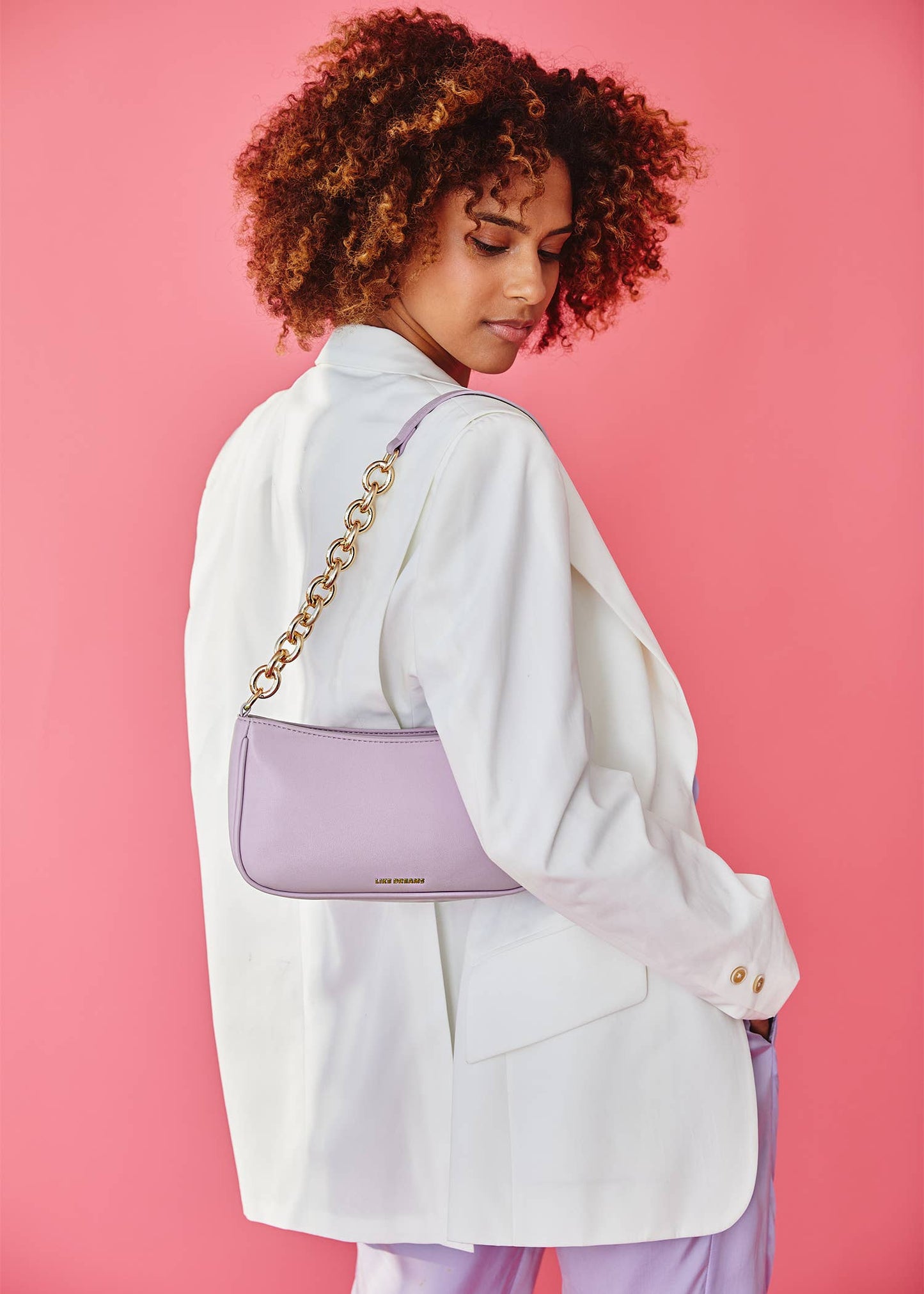 Sky Vintage Shoulder Bag: Candy Pink