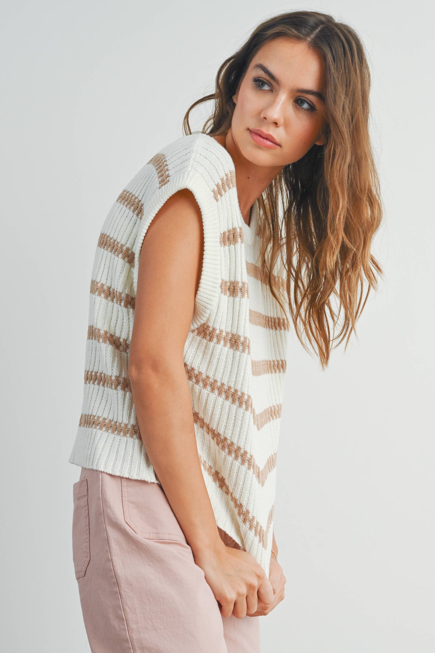 The Sienna Striped Knit Tank