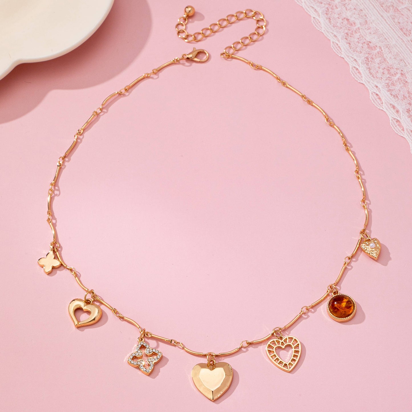 Friendship Charm Bar-Link Necklace
