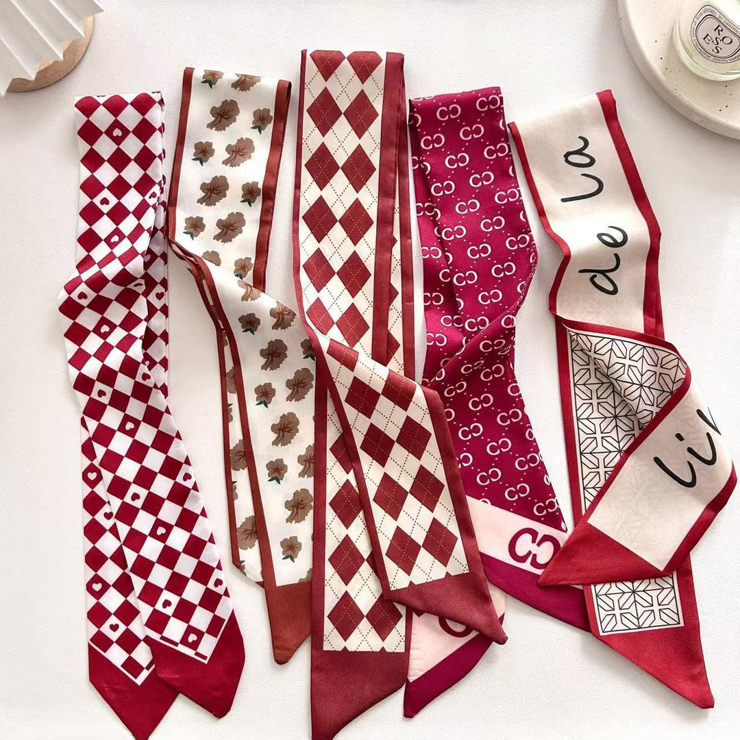 Minimalist Red Scarf Headband