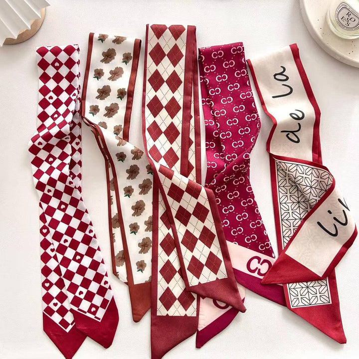 Minimalist Red Scarf Headband