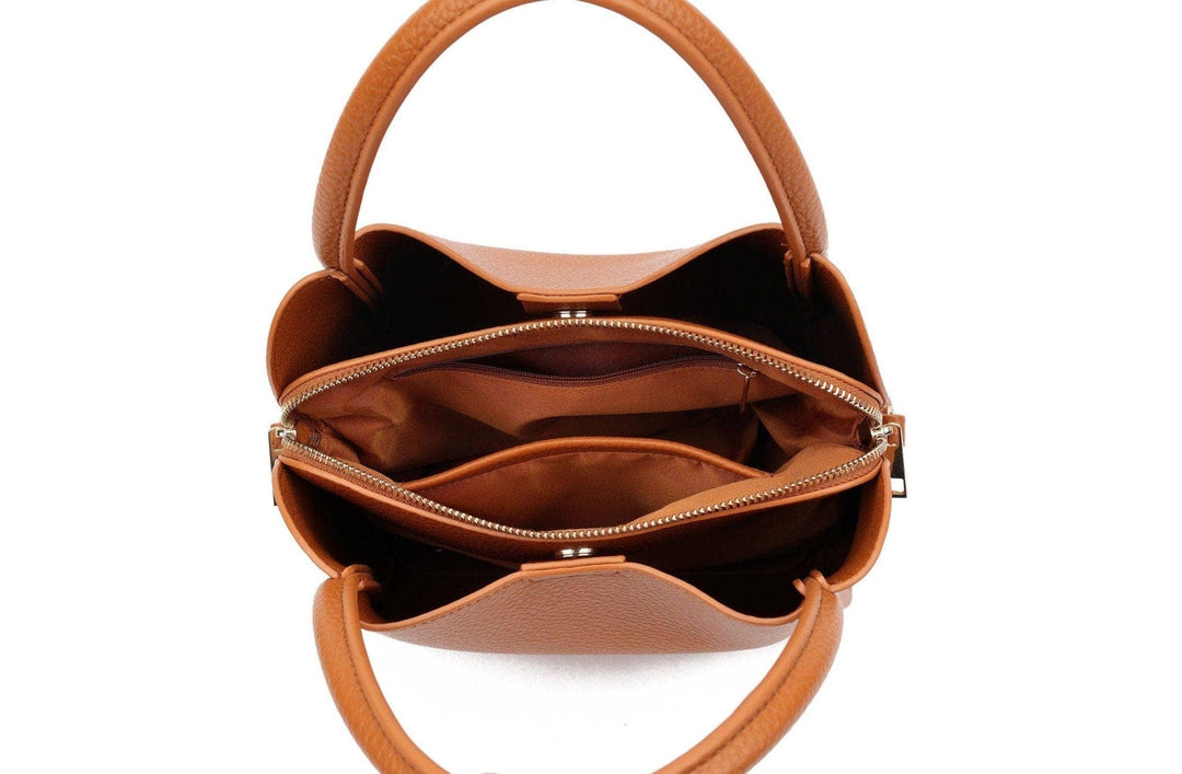 Clara 3 Compartment Satchel/Crossbody Bag
