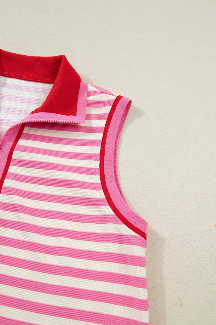 Pink Playmaker Stripe Skort Set