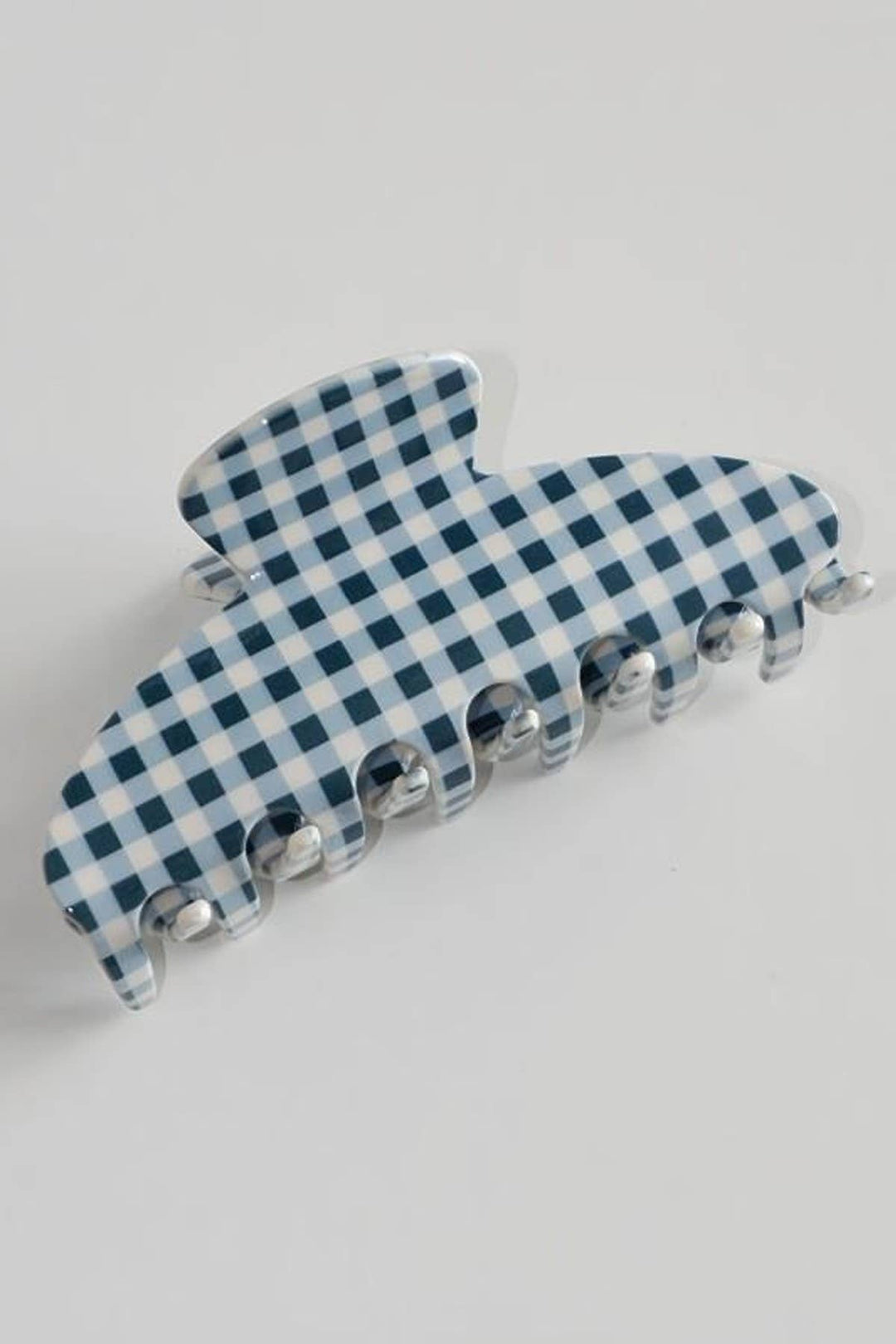 Jumbo Stripe Plaid Hair Claw Clip