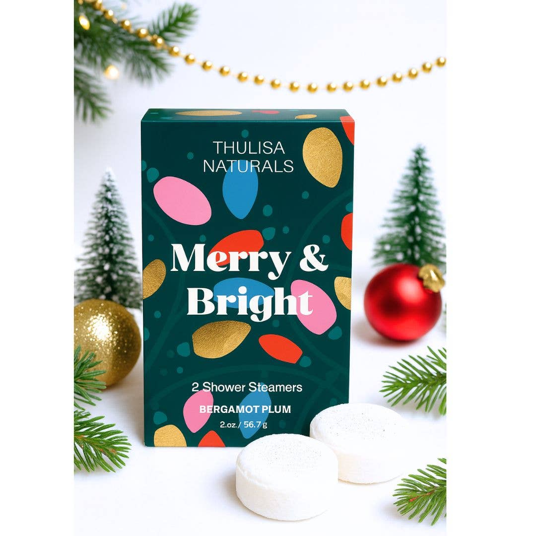 Holiday Shower Steamers – Bergamot Plum | 2 Pack Gift