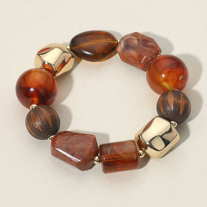 The Tessa Resin Pebble Stretch Bracelet