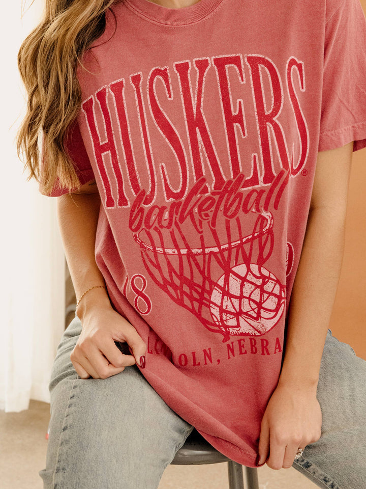 Nebraska Huskers BigBasketball Red Tee