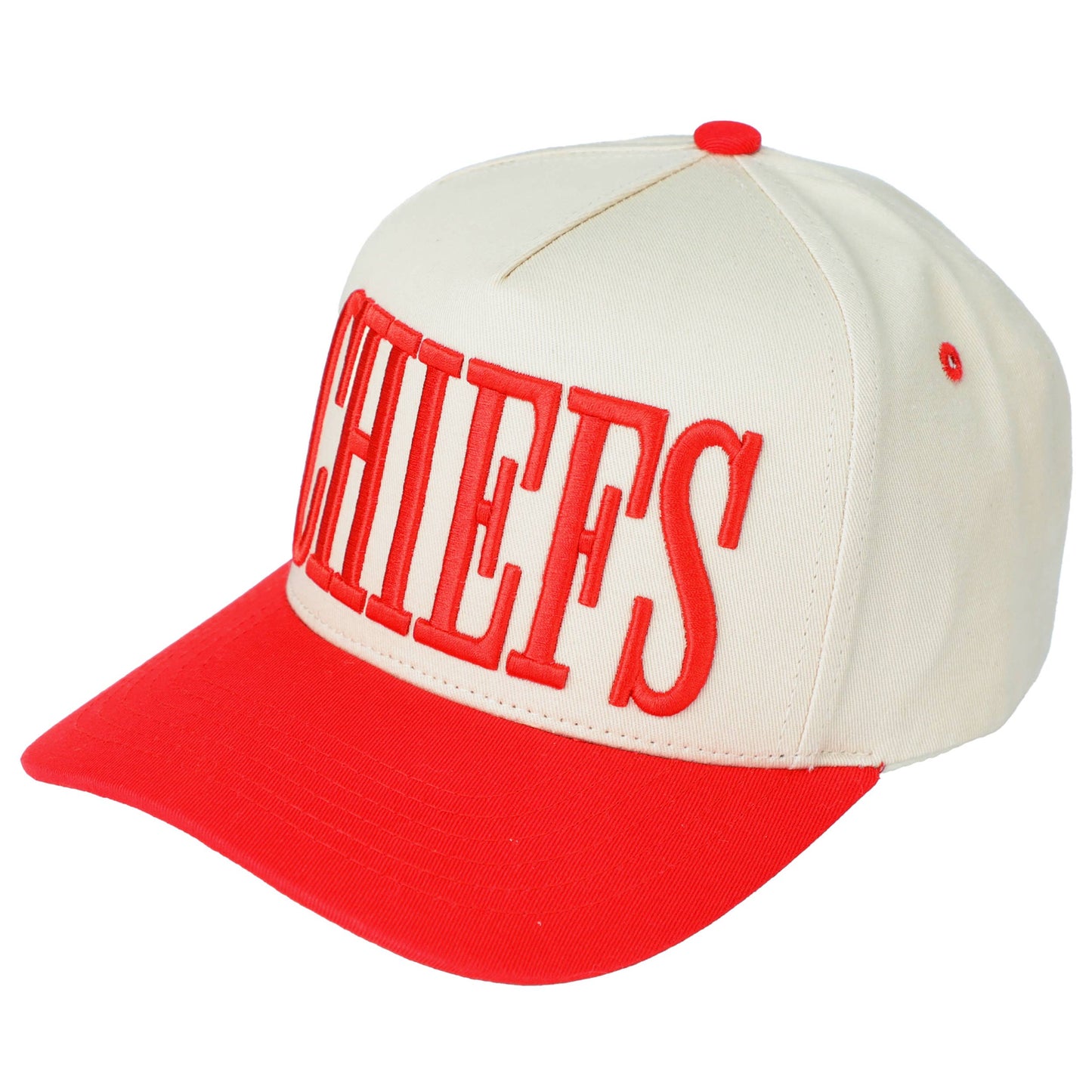 C.C CHIEFS Letter Embroidered Snapback Trucker Hat