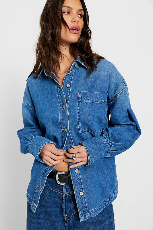 Ashley Denim Shirt - Free People