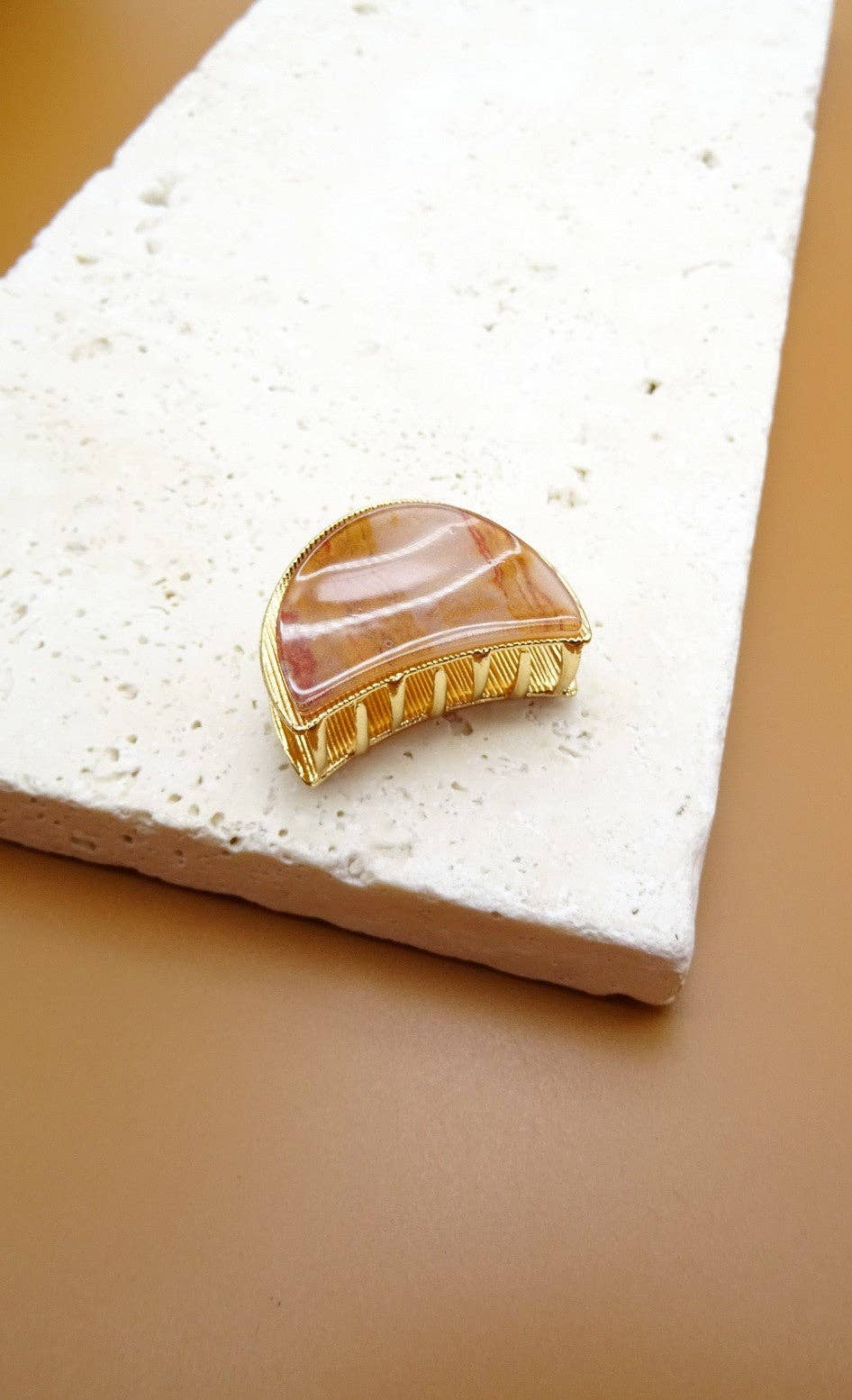 Marble Hair Claw Clip