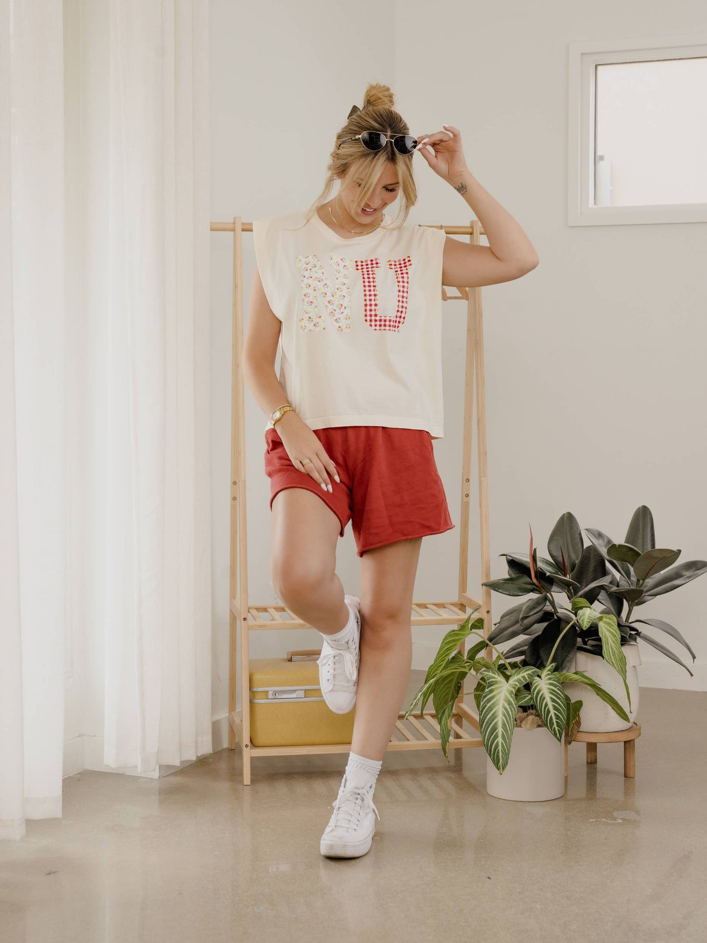 Husker Quilt Puff Tee