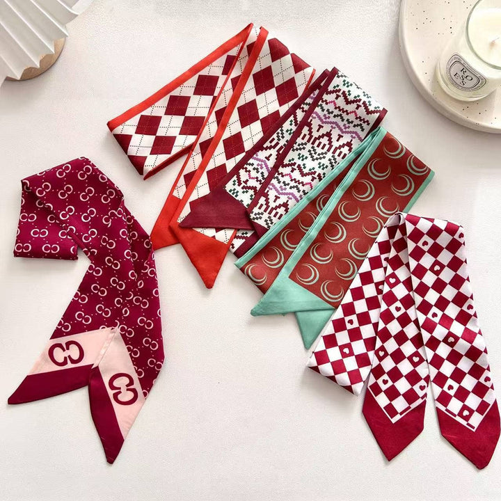 Minimalist Red Scarf Headband