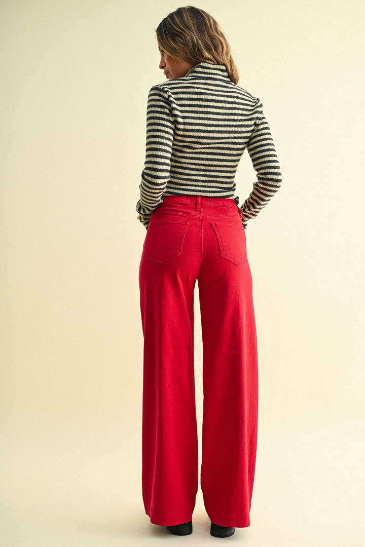 Jenny Clean Hem Full Length Wide Leg