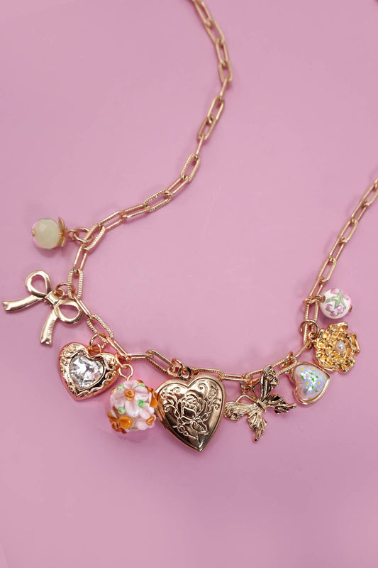 Vintage-Inspired Charm Necklace