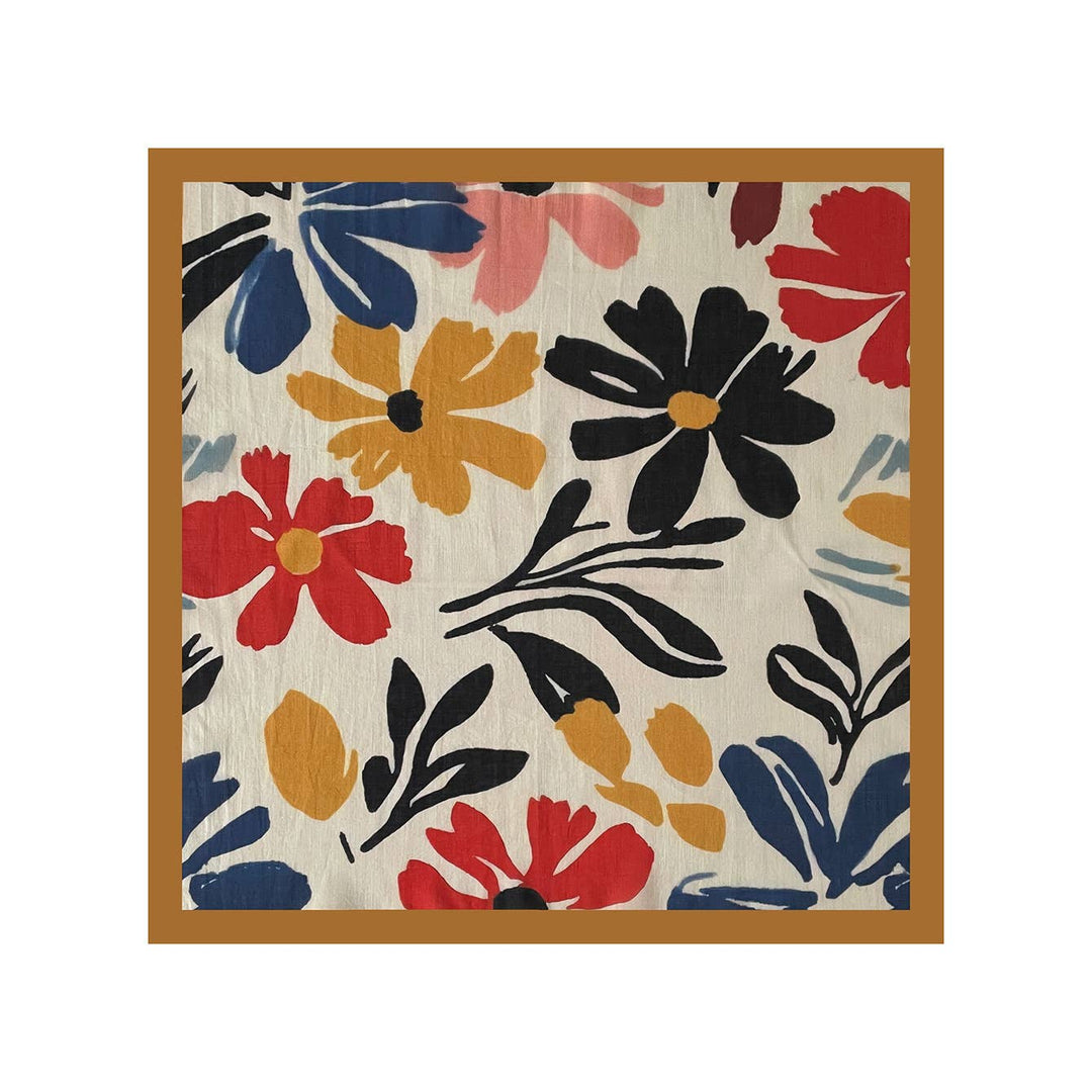 Vintage Ethnic Style Floral Print Bandana
