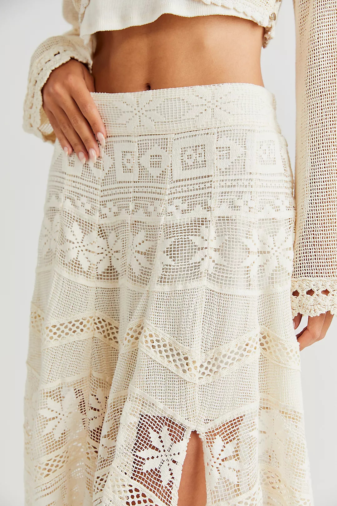 Free People Rebel  Maxi Skirt Tofu