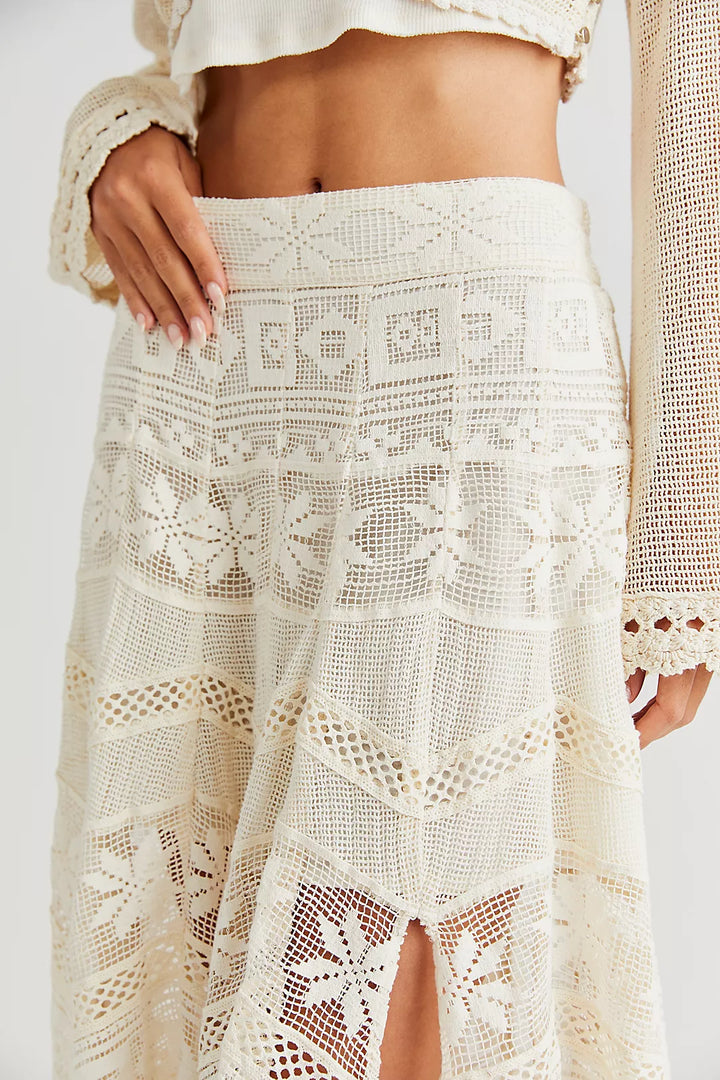 Free People Rebel  Maxi Skirt Tofu