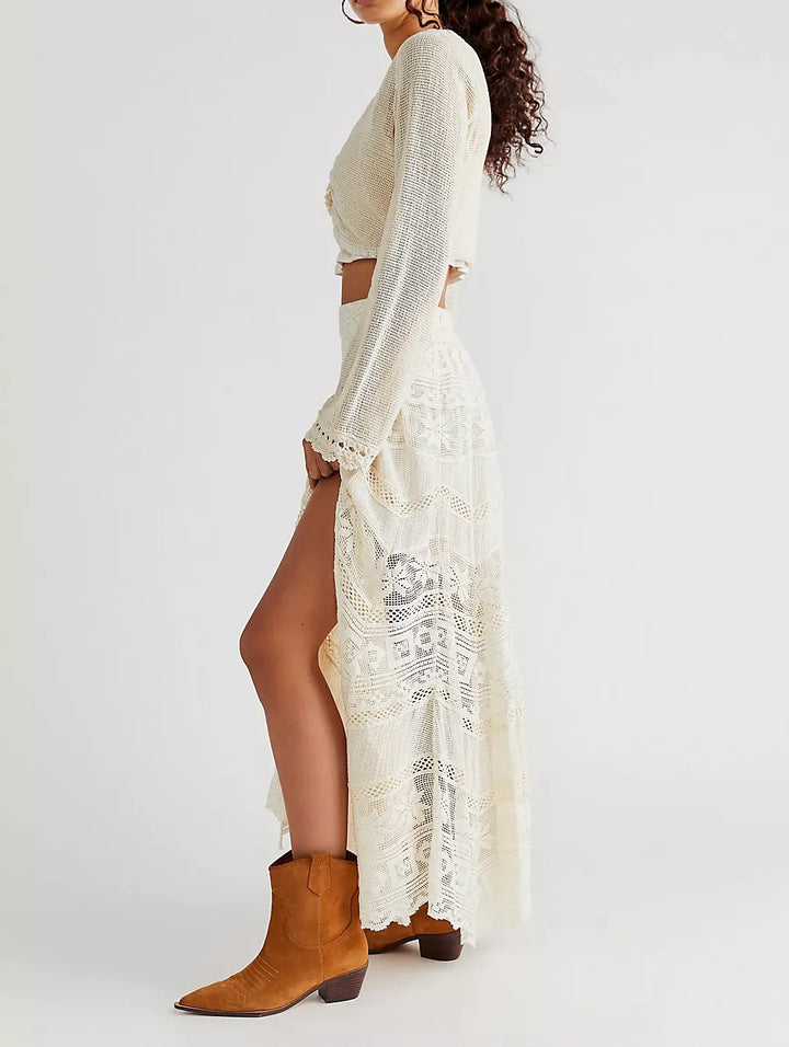 Free People Rebel  Maxi Skirt Tofu