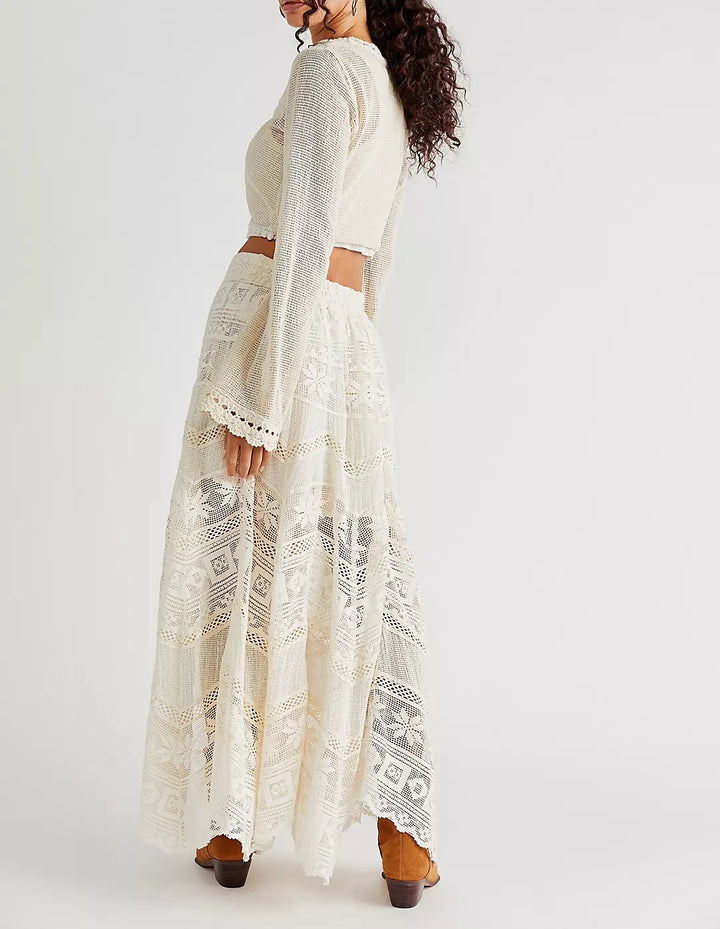 Free People Rebel  Maxi Skirt Tofu