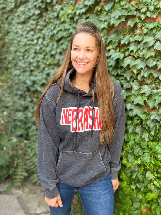 Charcoal Nebraska Sweater