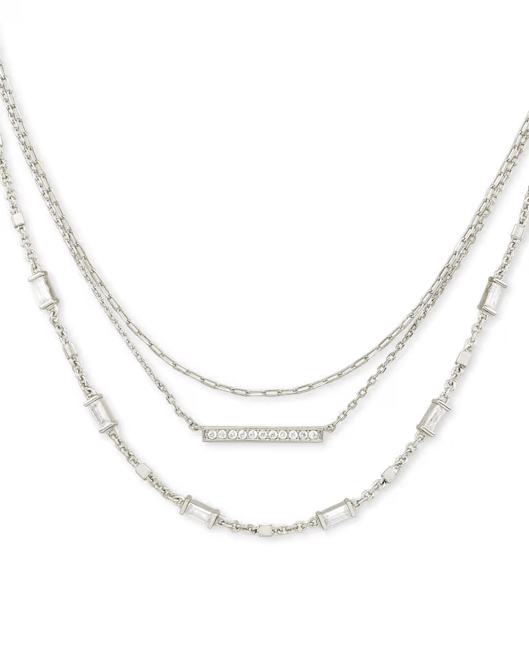 Addison Triple Strand - Silver