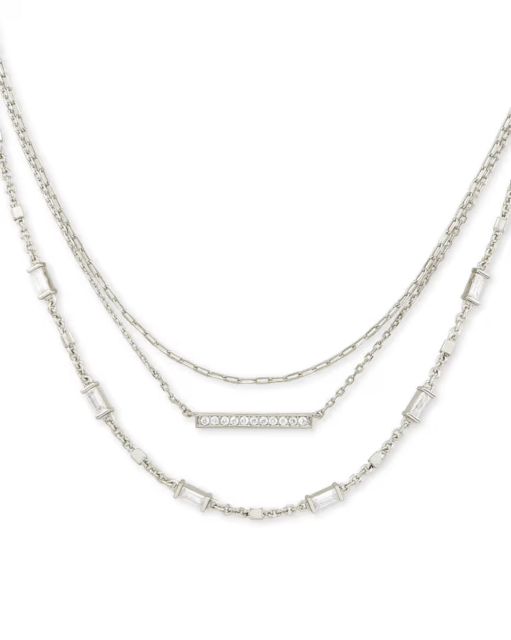 Addison Triple Strand - Silver