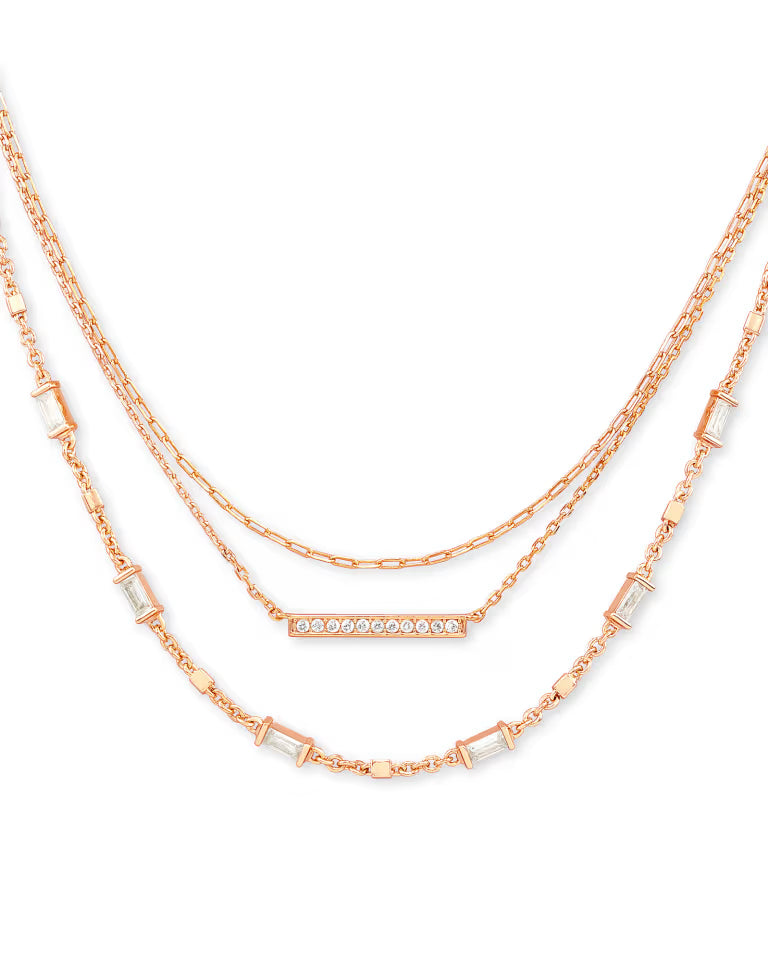Addison Multi Strand Necklace - Gold
