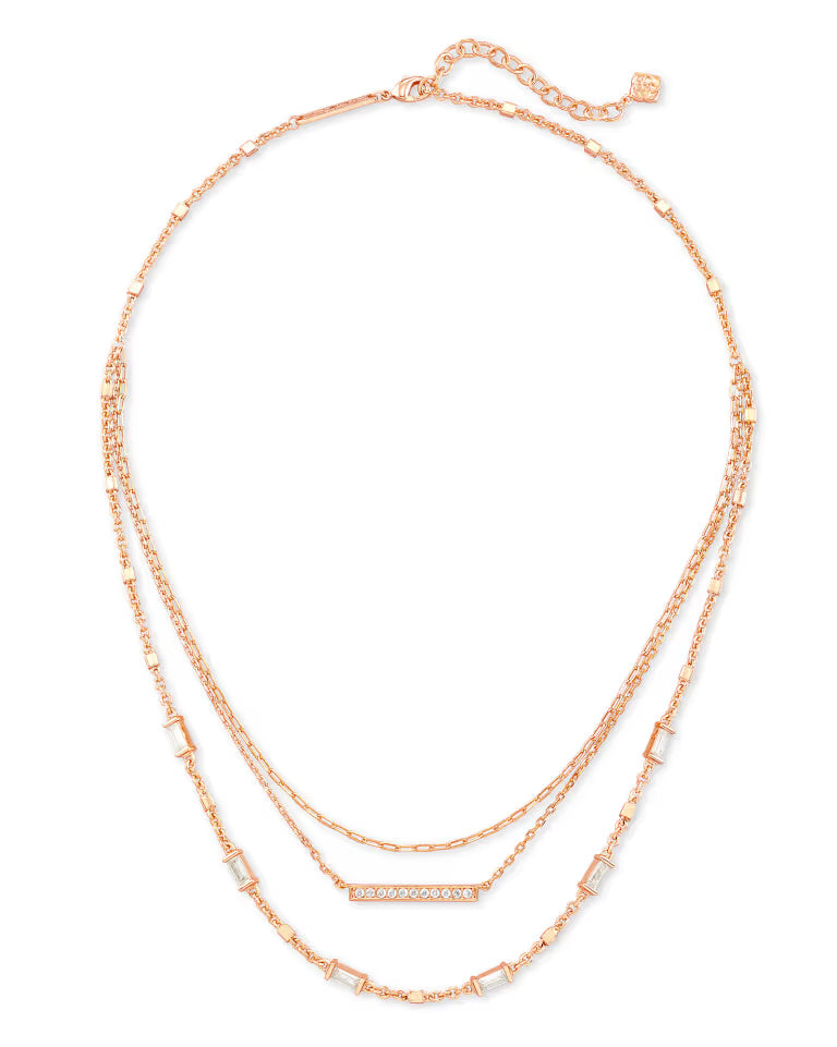 Addison Multi Strand Necklace - Gold