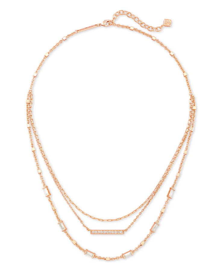 Addison Multi Strand Necklace - Gold