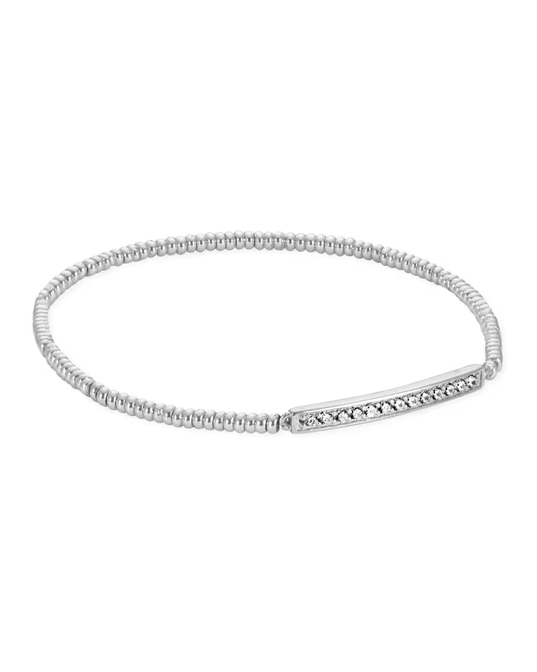 Addison Stretch Bracelet - Silver