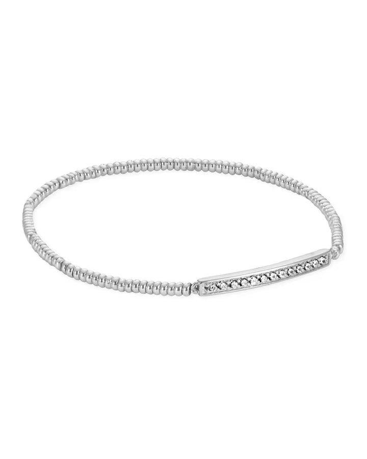 Addison Stretch Bracelet - Silver
