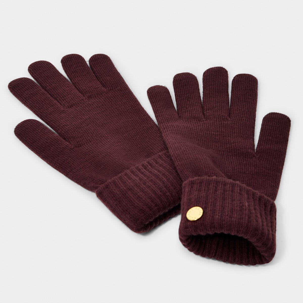Plum Knit Gloves