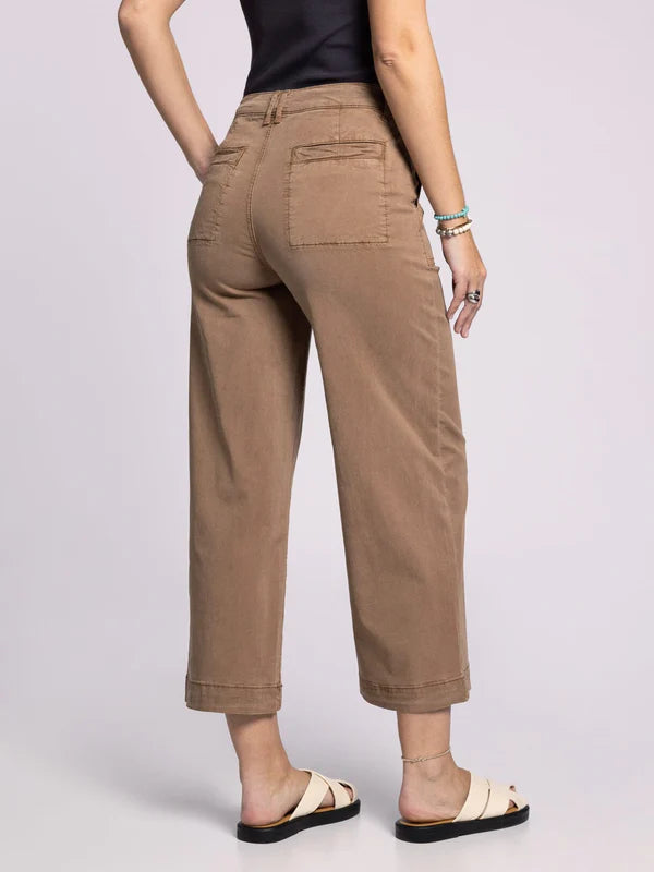 Loretta Pant – Cropped Utility Pant in Toffee