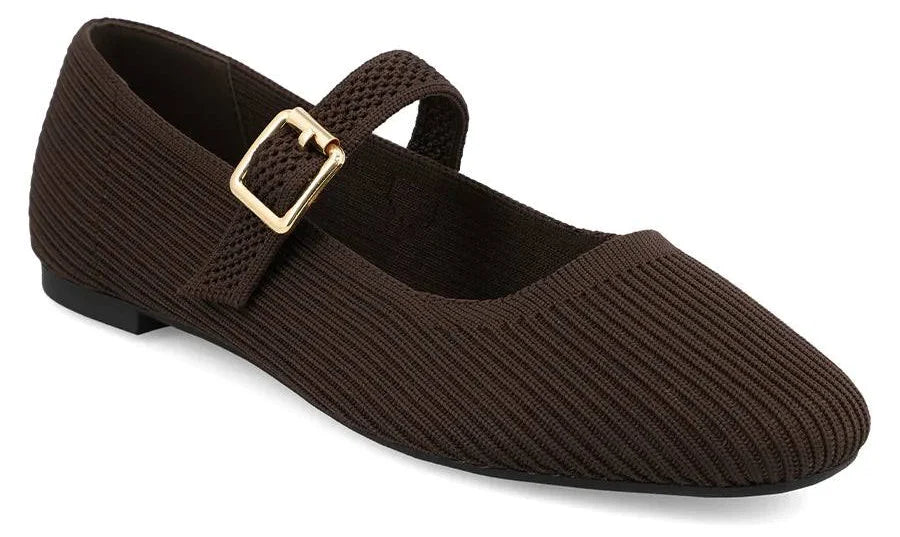 Brita Ballerina Flat || Chocolate