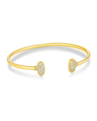 GRAYSON CRYSTAL CUFF BRACELET - GOLD