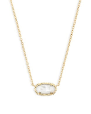 ELISA NECKLACE - Gold Ivory Mother Of Pearl