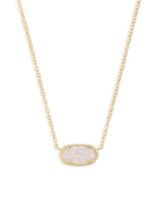 ELISA NECKLACE - Gold Iridescent Drusy