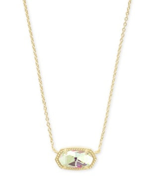 ELISA NECKLACE - Gold Dichroic Glass