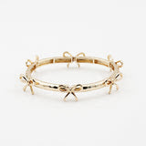 Gold Multi Bow Stretch Bracelet