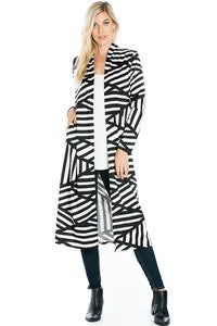 Geo Print Cardigan -Small