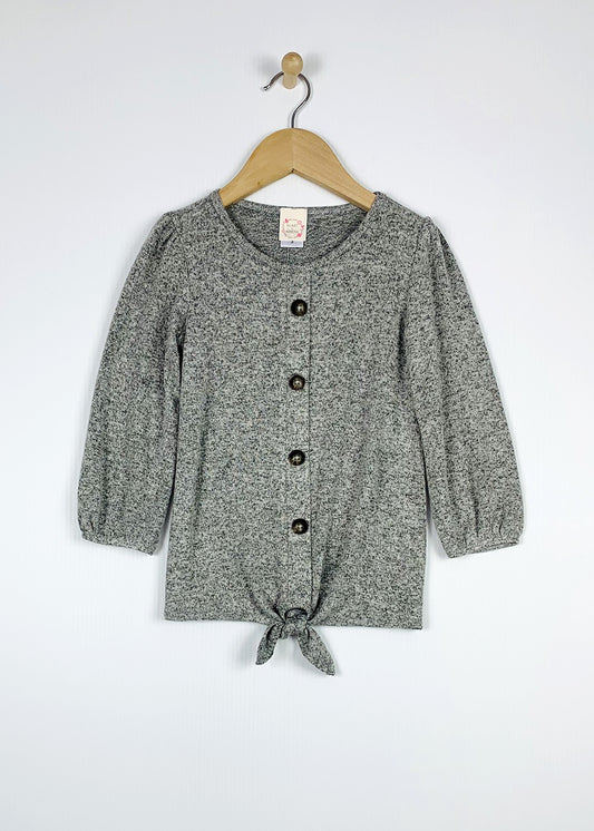 Button Down Tie Front