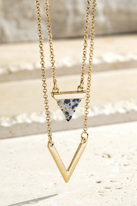 Triangle Stone Necklace