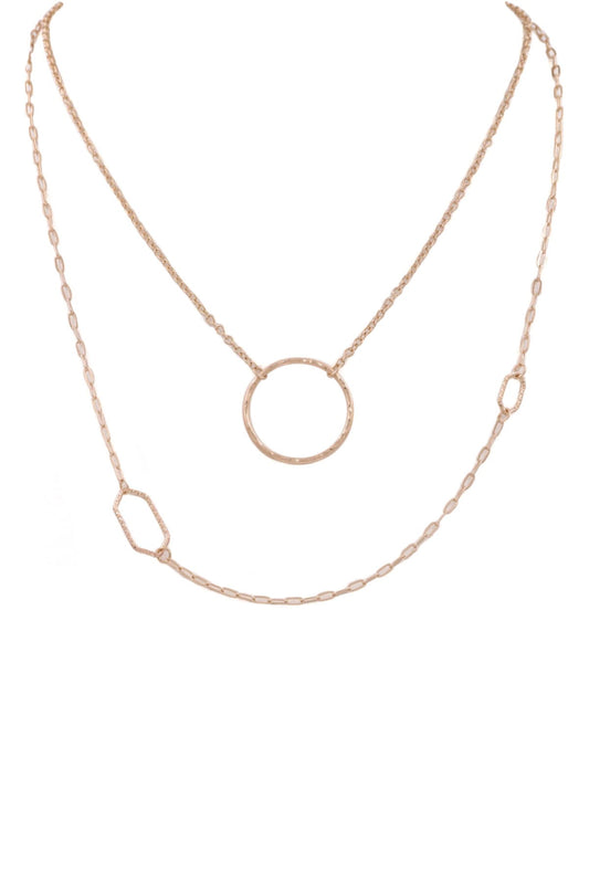 Ring Layered Necklace