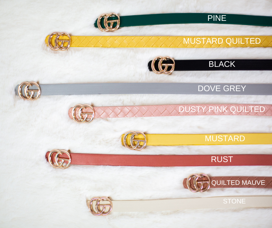 CG Colored Skinny Belt