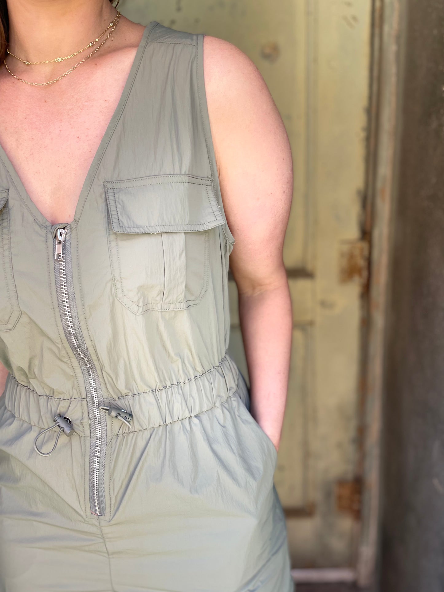 Active Romper - Army