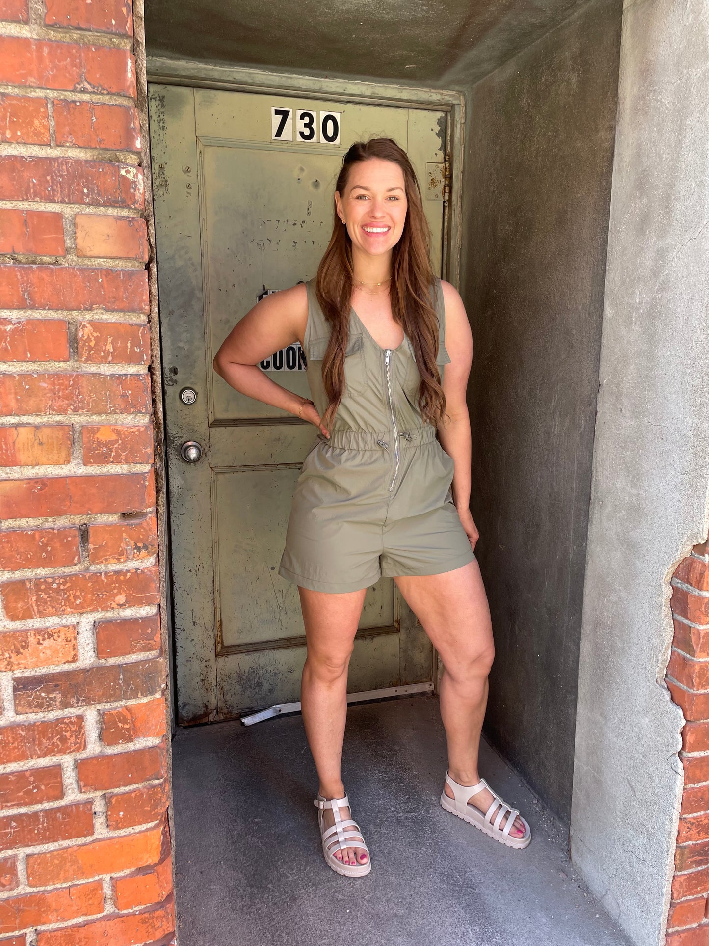 Active Romper - Army