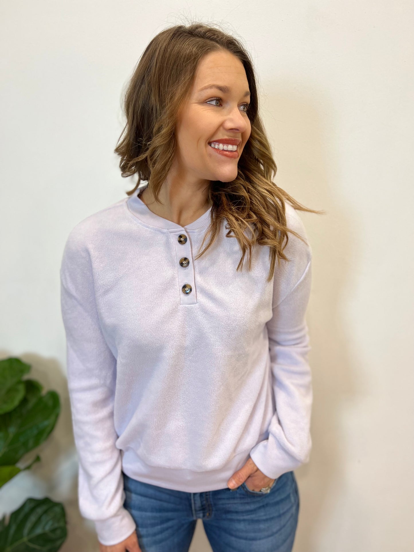 Buttoned Comfort Beauty Sweater